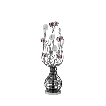 Viola Aluminium Crystal Table Lamps Diyas Home Modern Crystal Table Lamps
